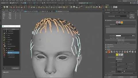 Creating a short haircut in Ornatrix for Maya Part 5