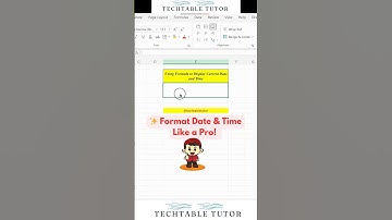 Format Date & Time Like a Pro! 📅 |Quick NOW & TEXT Hack! #excel #excelshorts