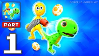 My Dinosaur Land - Gameplay Walkthrough Part 1 - Creating the Ultimate Dino Park (iOS, Android) screenshot 2