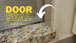 How to replace a shower door bottom seal #diy #shower #fixed