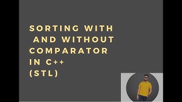 SORTNG IN C++ WITH COMPARATOR | SORTING ARRAY | SORTING VECTOR