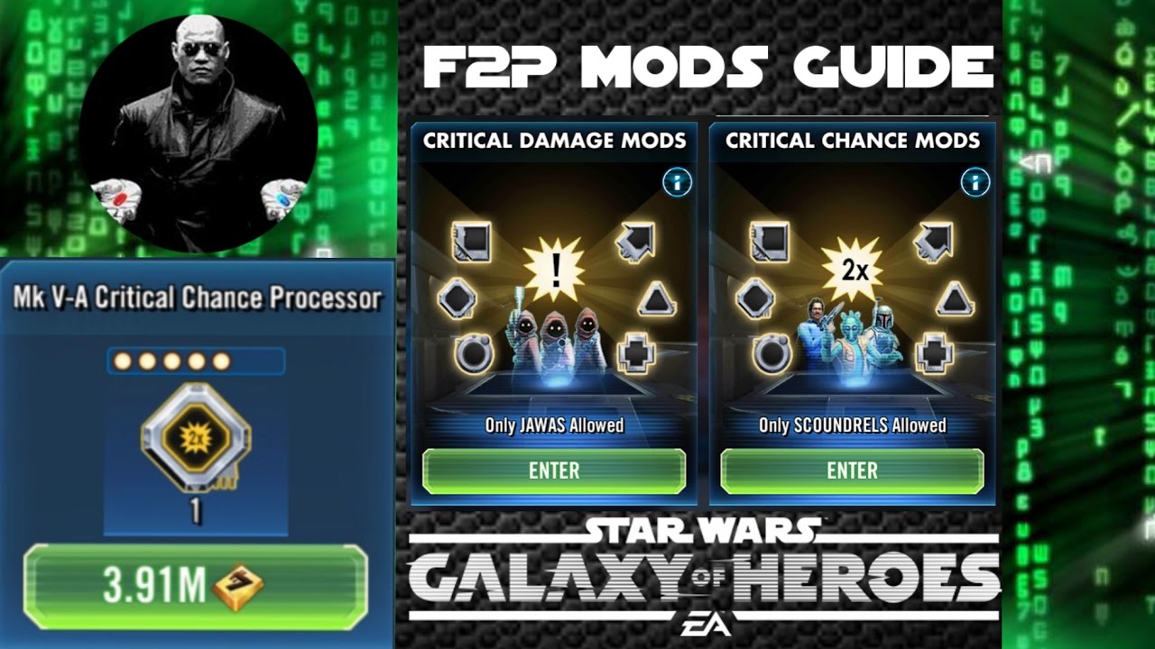 galaxy of heroes mods guide