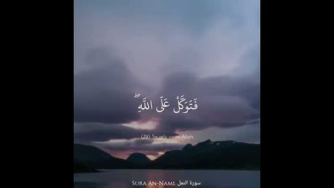 إن ربك يقضى بينهم بحكمه وهو العزيز العليم《تلاوة القارئ هزاع البلوشي》من سورة النمل》حالات واتساب قرآن