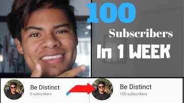 How To Get Your First 100 SUBSCRIBERS in 1 week