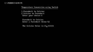 Temperature Conversion in C | Switch Statement | Programs in C Demo | Tamil