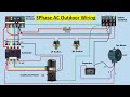 3 phase ac outdoor wire connection #splitac