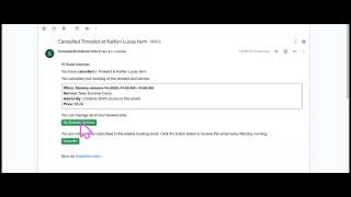 StableSecretary online: Bookable timeslots emails