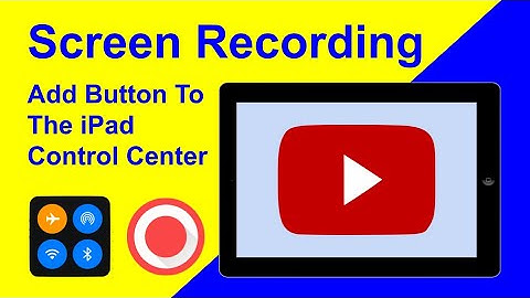How to add screen recording to control center