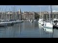 Walk around Marseille France. Vieux-Port de Marseille Le Panier La Canebière.