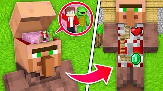 Mikey and JJ Are Exploring Villager's Body in Minecraft (Maizen)