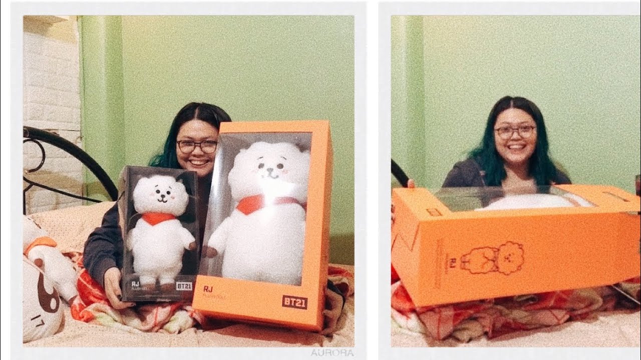 [unboxing] jumbo BT21 RJ standing doll