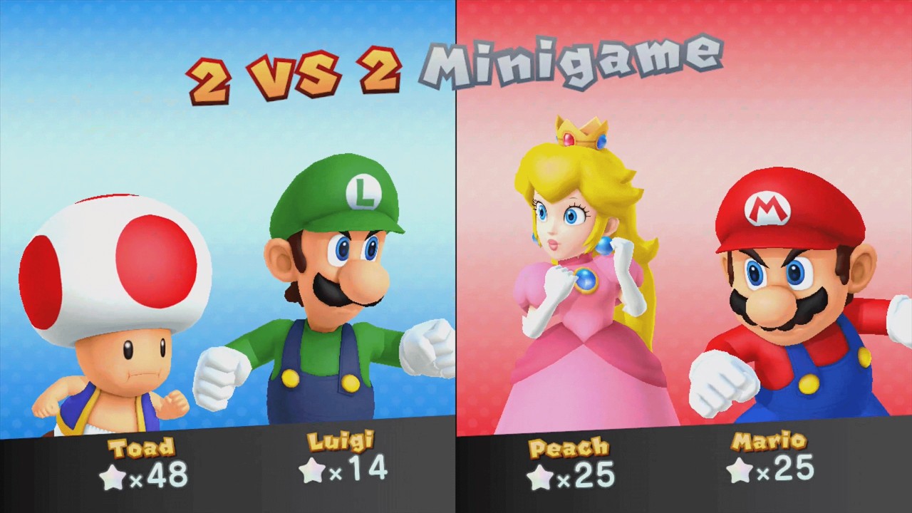 Mario Party 10 - Mario vs Toad vs Luigi vs Peach - Haunted Trail