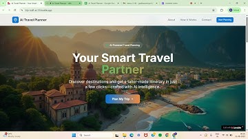 AI Travel Planner - Mirai Summer Internship Capstone Project | End-to-End Explanation with demo