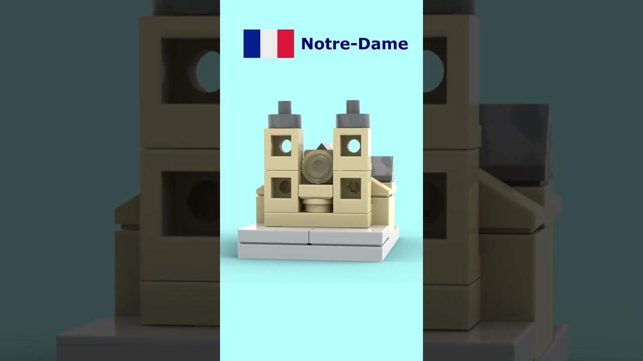 Iconic Buildings of Paris in LEGO! 