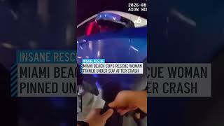 Miami Beach cops rescue woman pinned under SUV after crash
Intense video shows Miami Beach Police officers lift an SUV to free a woman who became trapped underneath it after a crash involving an e-scooter.
Authorities said a blue Jeep was exiting the Marathon gas stationwhen it struck the woman, who was riding an e-scooter eastbound on the sidewalk.
Police said the impact threw the woman from the scooter, and she became pinned beneath the Jeep several feet away from where the crash occurred.
#miamibeach #crash #scooter #rescue #jeep
NBC 6 on Instagram: @NBC6 | www.instagram.com/nbc6
NBC 6 on Facebook: www.facebook.com/nbc6southflorida
NBC 6 on TikTok: @NBCsouthflorida | www.tiktok.com/@nbcsouthflorida
Get breaking news, First Alert weather updates, plus live cameras from NBC 6 South Florida. NBC 6/WTVJ was Florida’s first television station and has been covering news in South Florida for over 70 years. Miami Beach cops rescue woman pinned under SUV after crash