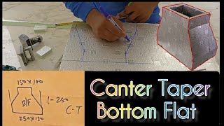 Center Taper Bottom Flat Marking to Cutting PI Duct