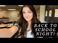 Back to school night vlog first year teacher