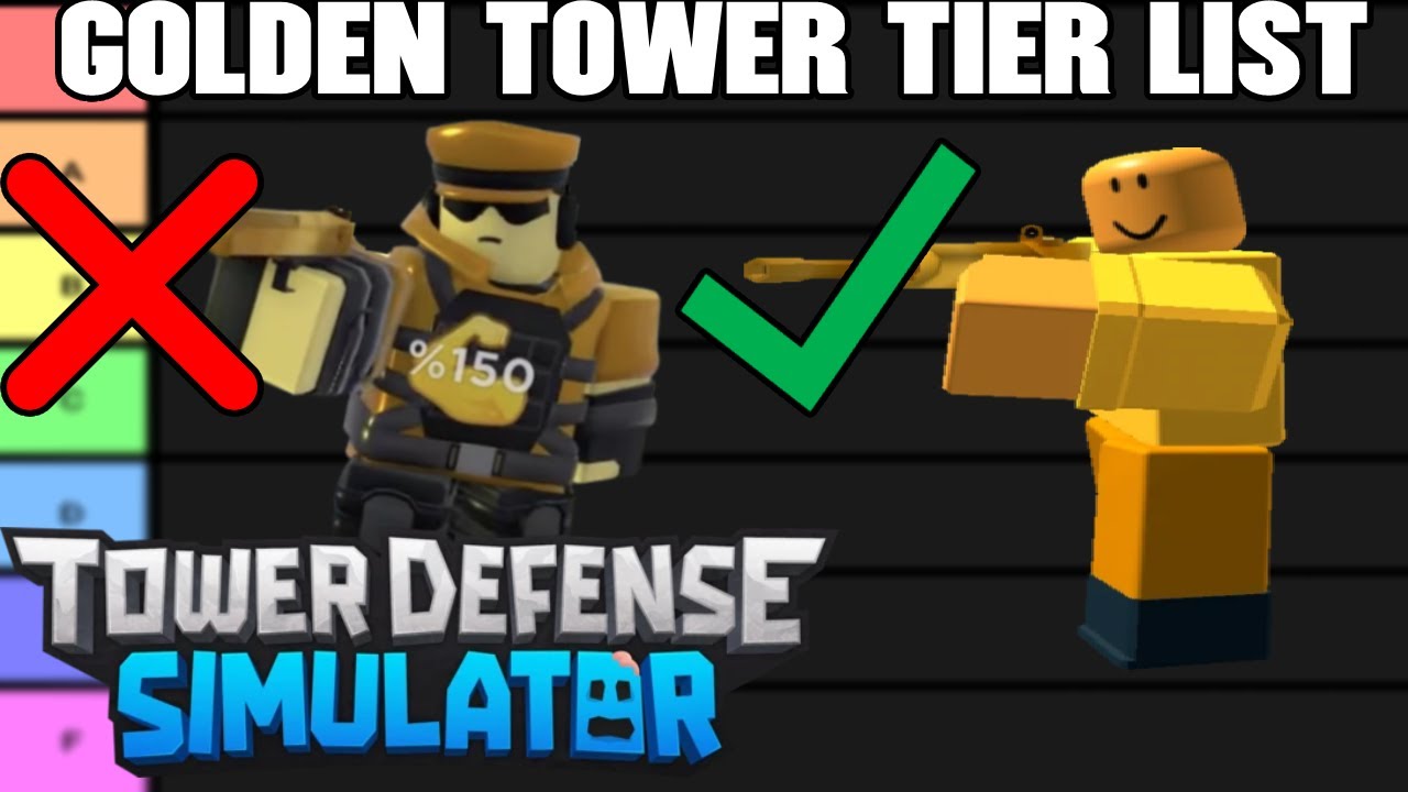 Roblox Tower Defense Simulator News on X: Golden towers have now