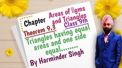 Theorem 9.3, Class 9th