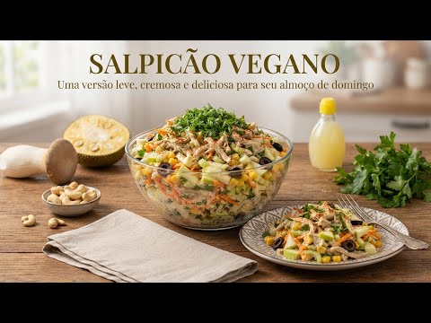 🥗🌱 SALPICÃO VEGANO CREMOSO — NINGUÉM VAI ACREDITAR QUE NÃO TEM FRANGO! 😱✨