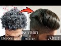 Men's Keratin Hair Straightening Treatment AtHome 2021 | Natural Hair | NO Frizzy Hair | No Damage