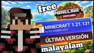 How to download minecraft for free malayalam | hiw to download minecraft patch 1.21.131.1 for free 
