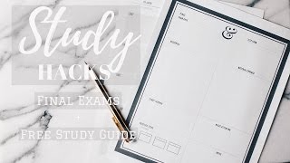 // open for free study guide \\ http://bit.ly/freestudyguidehc in this
video i am sharing the best hacks to prepare you your final exams +
any test...