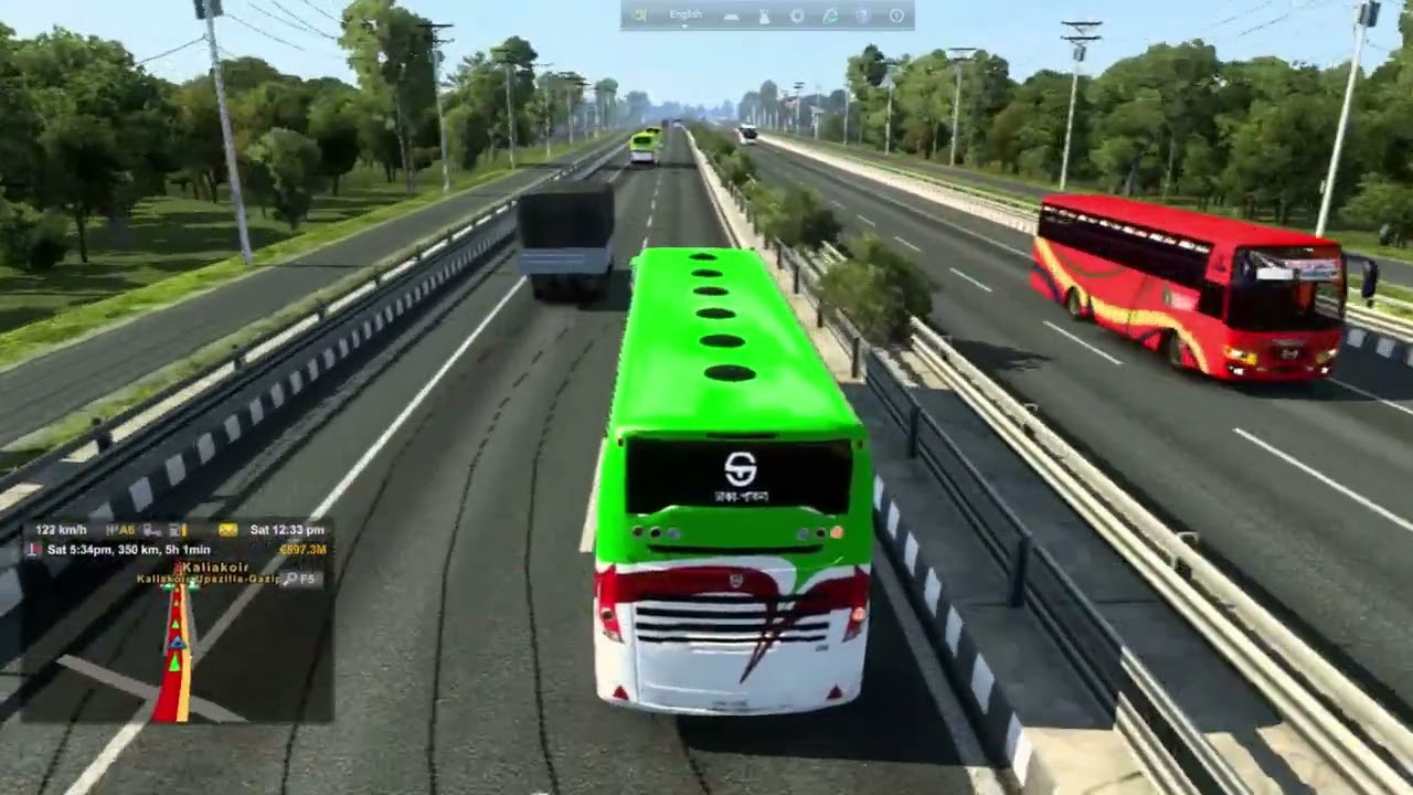 ETS 2 V.1.48 Bd Next Gen Map V.6 ( ঢাকা থেকে পাবনা )