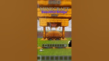 Minecraft Bridge Making Tutorial #minecraftbuilds #minecraftpocketedition #minecraftshorts #shorts