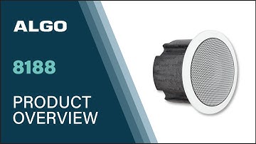 Algo 8188 IP Ceiling Speaker Overview