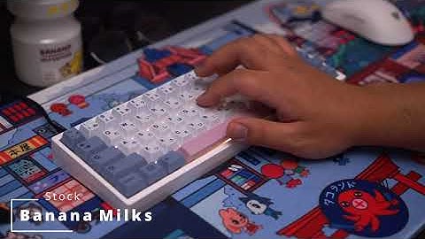 Banana Milk Switches Sound Test & Comparison on KBD67 Lite w/ FR4 Plate