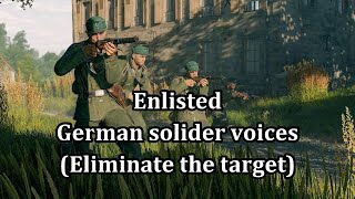 【Game】Enlisted - German solider voices translated Part 1 (Eliminate the target)