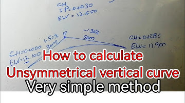 unsymmetrical vertical curve | Vertical Alignments | vertical curve |Vertical curve formula