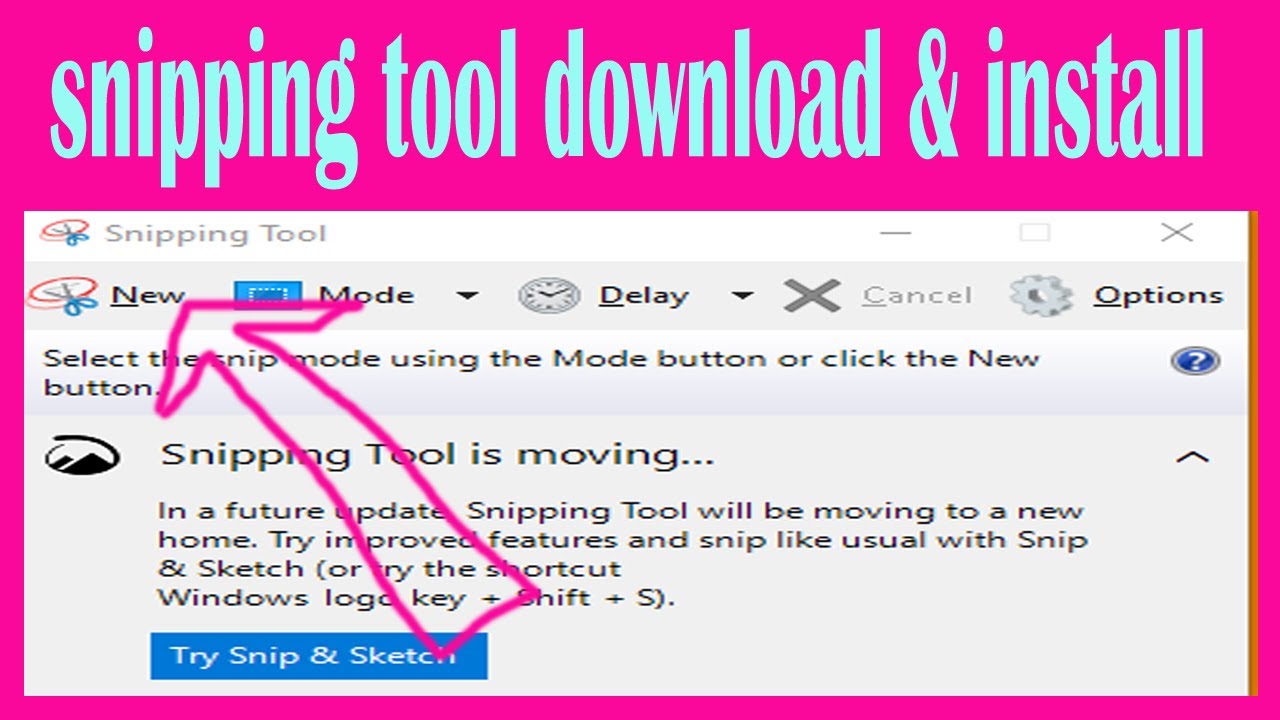 how to download snipping tool for windows 10