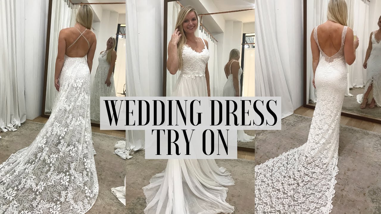  GRACE  LOVES  LACE  Wedding  Dress  Try On YouTube