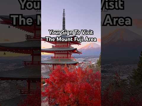 One of the best places to visit in Japan - the Mount Fuji area! 🇯🇵