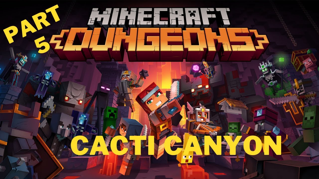 Minecraft Dungeons - Cacti Canyon - Let's Play Part 5 - PS5 - YouTube