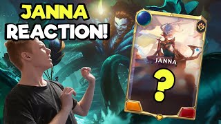 WTF AMAZING DESIGN JANNA Reaction | NEW Legends of Runeterra Champion Reveal