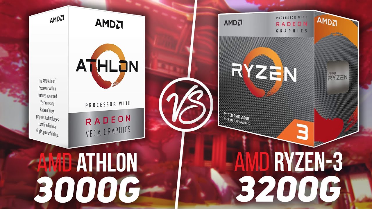 AMD Athlon 3000G VS AMD Ryzen 3 3200G 2021! | Vega 3 VS Vega 8 Graphics! -  YouTube