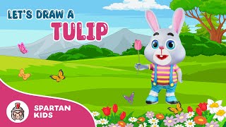 Let's Draw A Tulip 🌷
