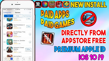 New Install Paid Apps/Games (PREMIUM APPLE ID) (NO JAILBREAK/COMP) iOS 10/10.2.1/9 iPhone/iPod/iPad