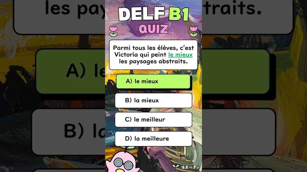 Quiz DELF B1 : Testez vos compétences en français ! - Vol.22 🥖✨