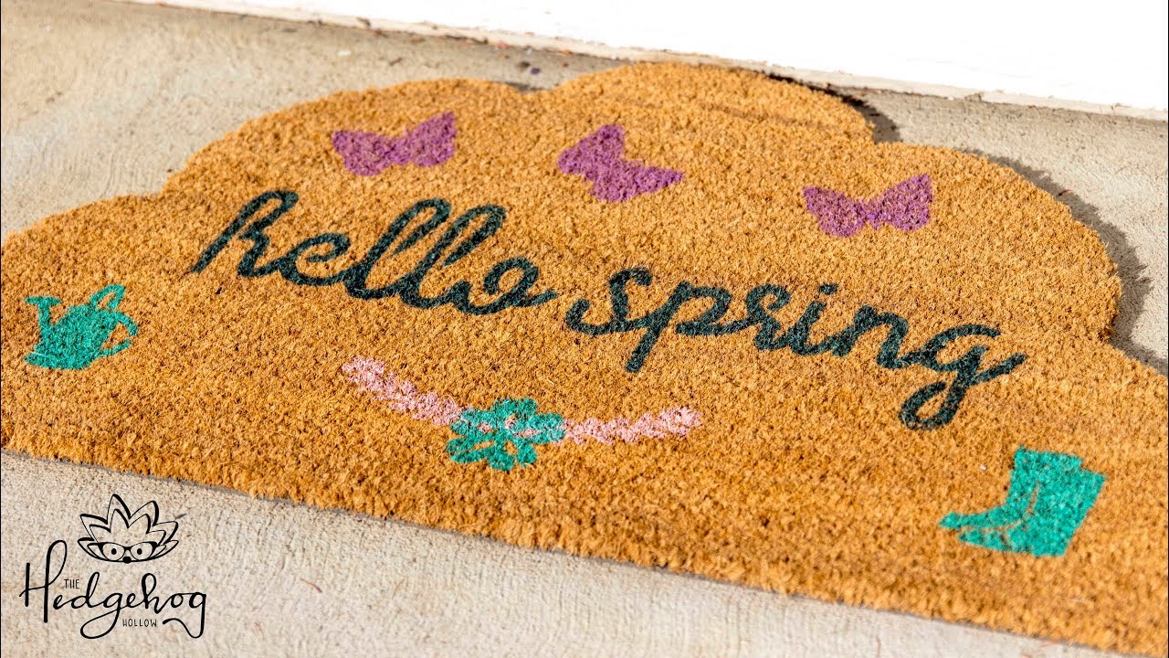 DIY Personalized Door Mat, Easy & Cheap!