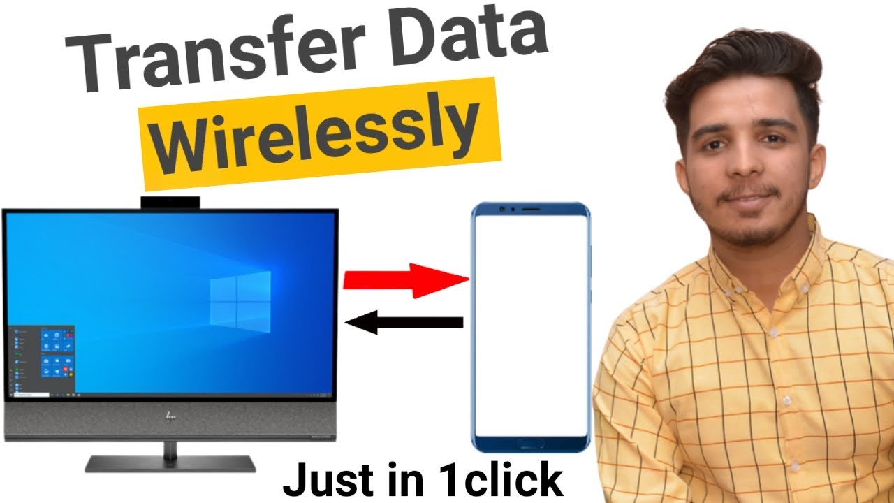 Wireless Data Transfer From Android To PC|How to Transfer data between ...