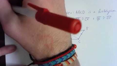 Proofs: Diagonals of Parallelograms Bisect One Another