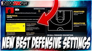 THE BEST DEFENSIVE SETTINGS IN NBA 2K23 MyTEAM! (UPDATED)