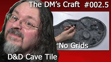 Cave tile D&D example of play without  grid lines (the DM