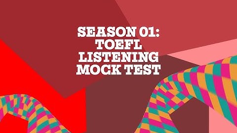 TOEIC Listening Mock Test 多益聽力模擬測驗