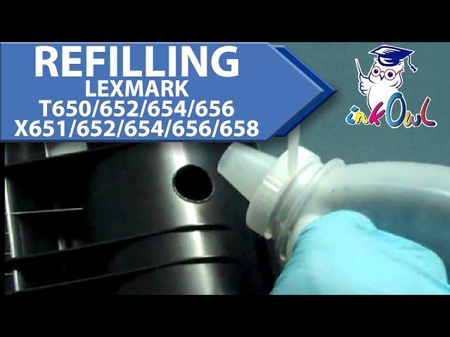 How to Refill LEXMARK T650, T652, T654, T656, X651, X652, X654