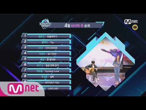 What are the TOP10 Songs in final week of April? [M COUNTDOWN] 160428 EP.471